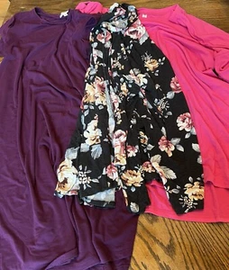 2XL Zenana Pink Purple Dress Maurice's Top Set Lot Woman's Plus Knit Floral - Picture 1 of 16