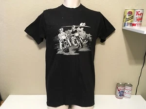 Camiseta vintage rara década de 1980 Dudley Perkins Co Harley Davidson San Francisco CA • - Imagen 1 de 8