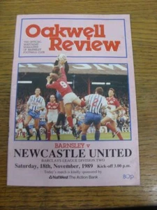 18/11/1989 Barnsley v Newcastle United (Creased, Folded). All UK orders have FR - Picture 1 of 1