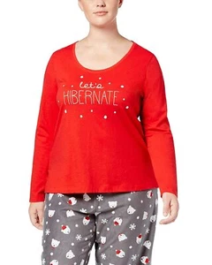 Jenni by Jennifer Moore Knit Top Fleece Bottom Pajama Set Gray Bear Dots XL - Picture 1 of 1