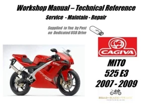 Manual de taller de reparación de servicio Cagiva Mito 525 E3 USB 2007-2009 - Imagen 1 de 7