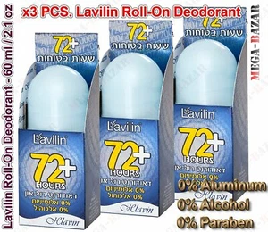 Lotto 3 Lavilin Hlavin Hlavilin Deodorante Roll On Blu +72 Ore 1,7oz - Foto 1 di 3