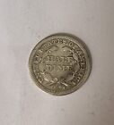 USA 1853 w/Arrows Seated Liberty Half Dime Silver Coin Very Fine Condition-VF-20