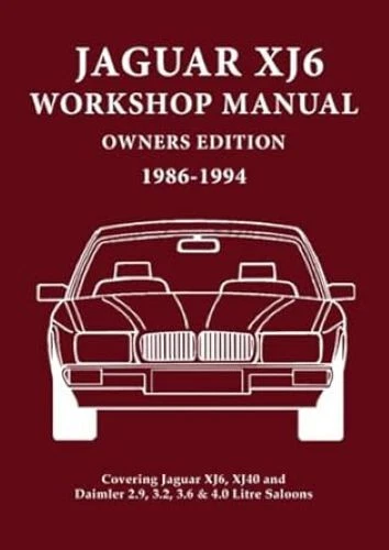 Jaguar XJ6 Workshop Manual Owners Edition 1986-1994, Jaguar Land Rover Limited,  - Image 1 of 1