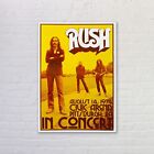 Rush Concert Poster Wall Art Pittsburgh 1974 Available Framed  Prog Rock Print