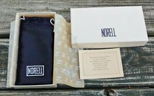 Orig NOS 1980's NORELL Eyeglass CASE "Draw-String Style" wOrig BOX,Tissue,Paper 
