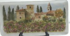 Ceramica Cuore Tuscan Landscape Platter Italy 15''