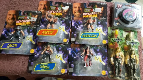 5-Toy Biz WCW NWO Keychain & More Wrestlers Lot See photos 10 item in all Cover