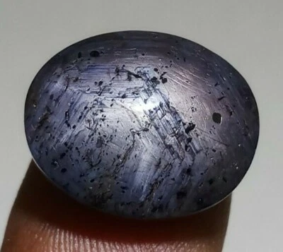 Cabujón ovalado violeta estrella rubí 21,20 quilates 100 % natural (video) piedra preciosa suelta Foto 1 de 4