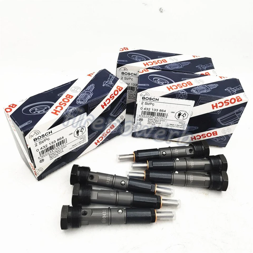 6PCS BOSCH 300 Marine Injectors for 12 Valve 5.9L Cummins 50HP 0432133864