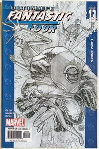 ULTIMATE FANTASTIC FOUR #13 Adam Kubert Sketch Variant & Direct Ed. Warren Ellis - Picture 1 of 5