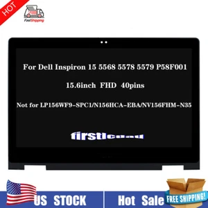 LCD Display Touch Screen H7WT1 15.6" For Dell Inspiron 15 5568 5578 5579 P58F001 - Picture 1 of 5