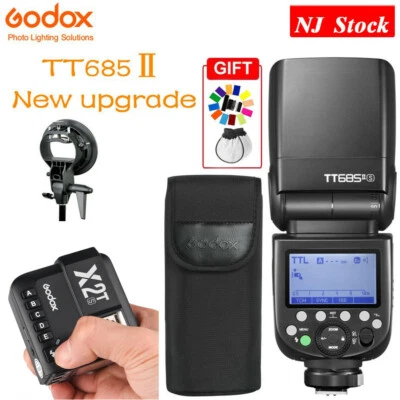 US Godox TT685II-S TTL HSS Flash Light Speedlite+X2T-S Trigger+Bracket For Sony - Image 1 of 4