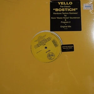 Yello 'Bostich' 12" LIMITED EDITION, NEW! Factory sealed Yellow Vinyl Ext.Single - Imagen 1 de 3