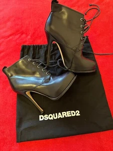 Stivaletti neri in pelle, da donna, tg 39, Dsquared2 - Imagen 1 de 8