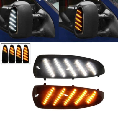 Luces marcadoras LED de espejo lateral ahumado Switchback para 03-07 Ford F250 F350 F450 Foto 1 de 4