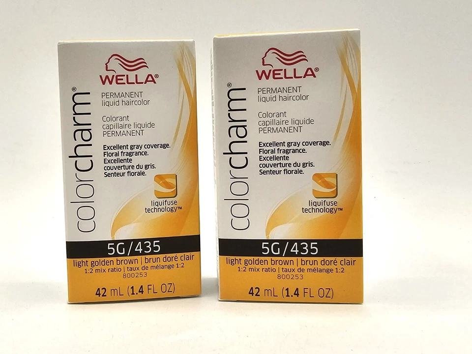 Wella Color Charm Liquid Haircolor 5g/435 Light Golden Brown 1.4 Oz
