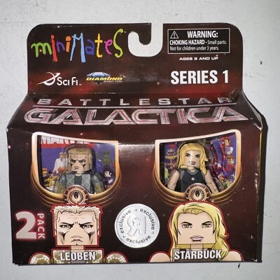 Minimates Battlestar Galactica TRU Serie 1 Leoben y Starbuck ¡Juego de 2 figuras! Foto 1 de 4