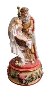 Vintage 1994 St. Nicholas and Me Musical Figurine -We Wish You a Merry Christmas - Picture 1 of 12