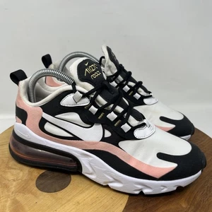 Nike Womens Air Max 270 React AT6174-005 White Running Shoes Sneakers Size 7.5 - Picture 1 of 21