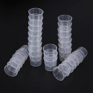 Vasos graduados transparentes transparentes para medir vasos medidores 60 piezas - Imagen 1 de 11