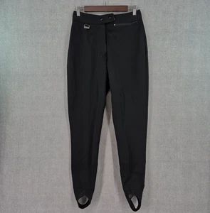 Weiße Tanne Skihose Damen 10 Tall schwarz Schoeller Stretch Steigbügel Wollmischung - Bild 1 von 19