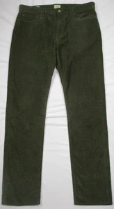 J Crew Pants Mens 34x34 Olive Green 484 Slim Fit Stretch Corduroy 5 Pocket Chino - Picture 1 of 4