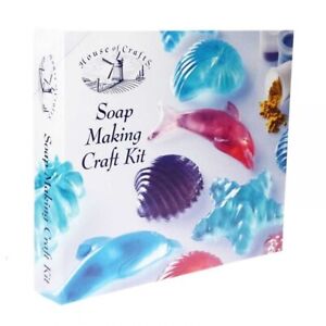 Scented Soap Making Kit Seaside Themed Moulds Dyes Fragrance Gift House of Craft