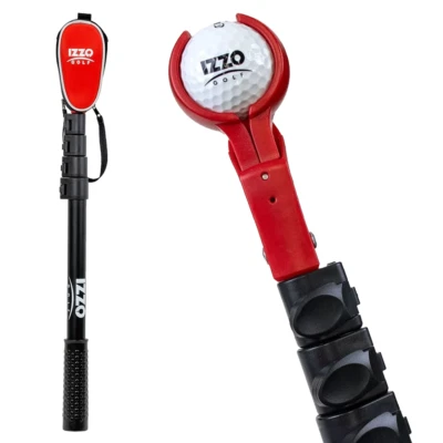 IZZO GOLF IZZO CLAW GOLFBALL RETRIEVER / TELESKOP 15 FUSS KOMPAKT KLAPPBAR & KOSTENLOSE KOPFBEDECKUNG