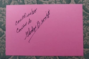 Gladys Bermejo - CINE MEXICANO - Fe, esperanza y caridad - Autografiado 1974 - Imagen 1 de 2