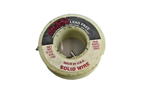 Plumbing Repair Solder Silver Bearing Solid Wire (3oz/.125 Dia) Lead Free 33945 - Picture 1 of 3