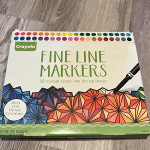 New Crayola 40 fine line markers vibrant colors - Picture 1 of 3