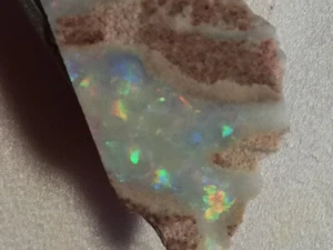 13.45CTS +VIDEO white OPAL ROUGH / SPECIMEN RUB Lightning Ridge - Picture 1 of 5