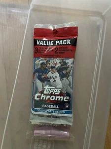 2019 TOPPS CHROME UPDATE MLB Baseball CELLO VALUE PACK w/ Pink Refractors - Picture 1 of 1