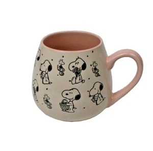 Peanuts MUG Coffee Cup Tea Snoopy Wood Stock Easter Egg Basket Collectible Pink - Picture 1 of 7