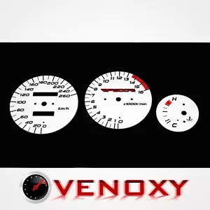 Suzuki RF 600 R KM/H Aftermarket Instrument Cluster White Gauge Faces - Foto 1 di 1
