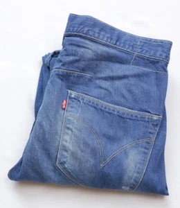 Pantalones de mezclilla Levis Engineered para hombre cónicos talla 32 W32 L34 M bigotes con botones medianos - Imagen 1 de 11