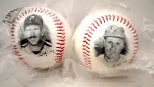 Philadelphia Phillies - Mike Schmidt & Richie Ashburn - 1995 Pelotas de béisbol de fotobol - Imagen 1 de 6