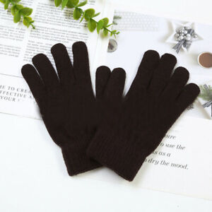 Outdoor Driving Cycling Gloves Five Fingers Mittens Women Men Knitted Gloves N