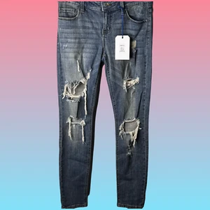 Eunina Jeans of Los Angeles Size 7 Juniors , Stretch, Distressed NEW - Picture 1 of 12