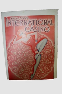 Rare International Casino Playbill New York Show Show Girls Art Gift for Dancer - Picture 1 of 6