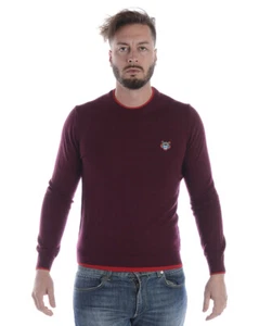 Maglia Maglione Kenzo Sweater TIGER Lana Uomo Bordeaux 3AB5PU202 23 Tg. S - Foto 1 di 11