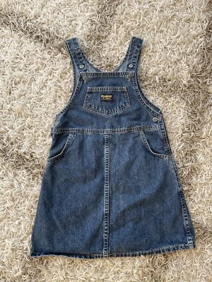 Osh Kosh Vintage Denim Jumper Dress Girls 6 - Image 1 of 4