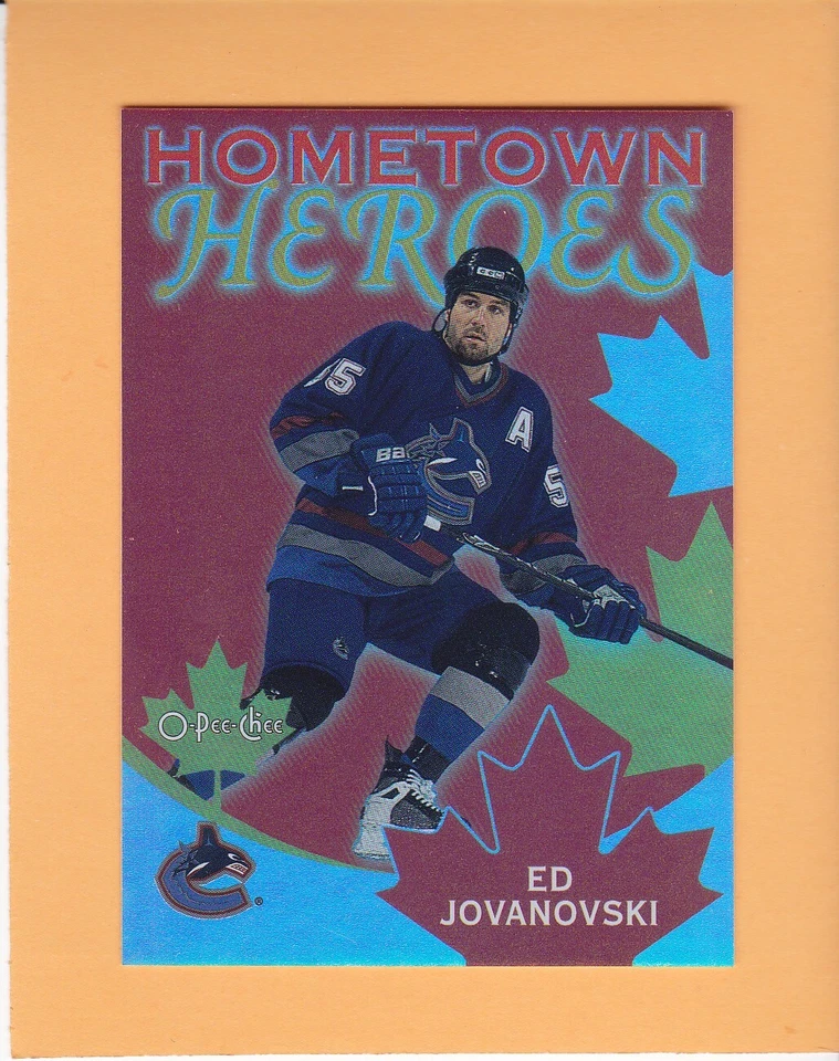 ED JOVANOVSKI 2002-03 O-PEE-CHEE HOMETOWN HEROES #HHC2 VANCOUVER CANUCKS NM-MT - Image 1 of 2