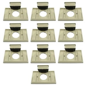 10 Eagle horizontale wetterfeste einzelne Steckdose 1,41" Abdeckplatte - Bild 1 von 6