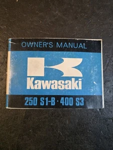 Kawasaki 250 S1-B 400 S3 Manual del propietario OEM ORIGINAL - Imagen 1 de 2