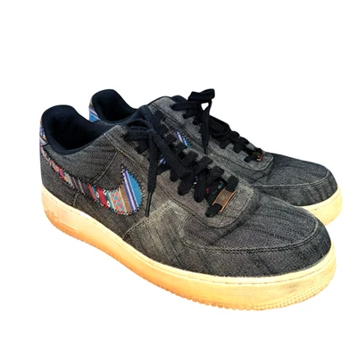 Nike Air Force 1 Low '07 LV8 PARA HOMBRES 13 USADO Denim Obsidiana Oscura 823511-001 Foto 1 de 4