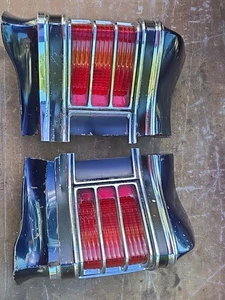 Set of 67 Chevelle Tail Light Housings 7640876 R + 7640877 L Used Original - Picture 1 of 11