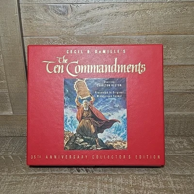 THE TEN COMMANDMENTS VHS 35TH ANNIVERSARY New SEALED 1991 COLLECTOR'S EDITION  - Image 1 of 4