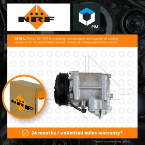 Air Con Compressor fits FORD FIESTA Mk6 TDCi 1.4D 2008 on AC Conditioning NRF - Picture 1 of 5
